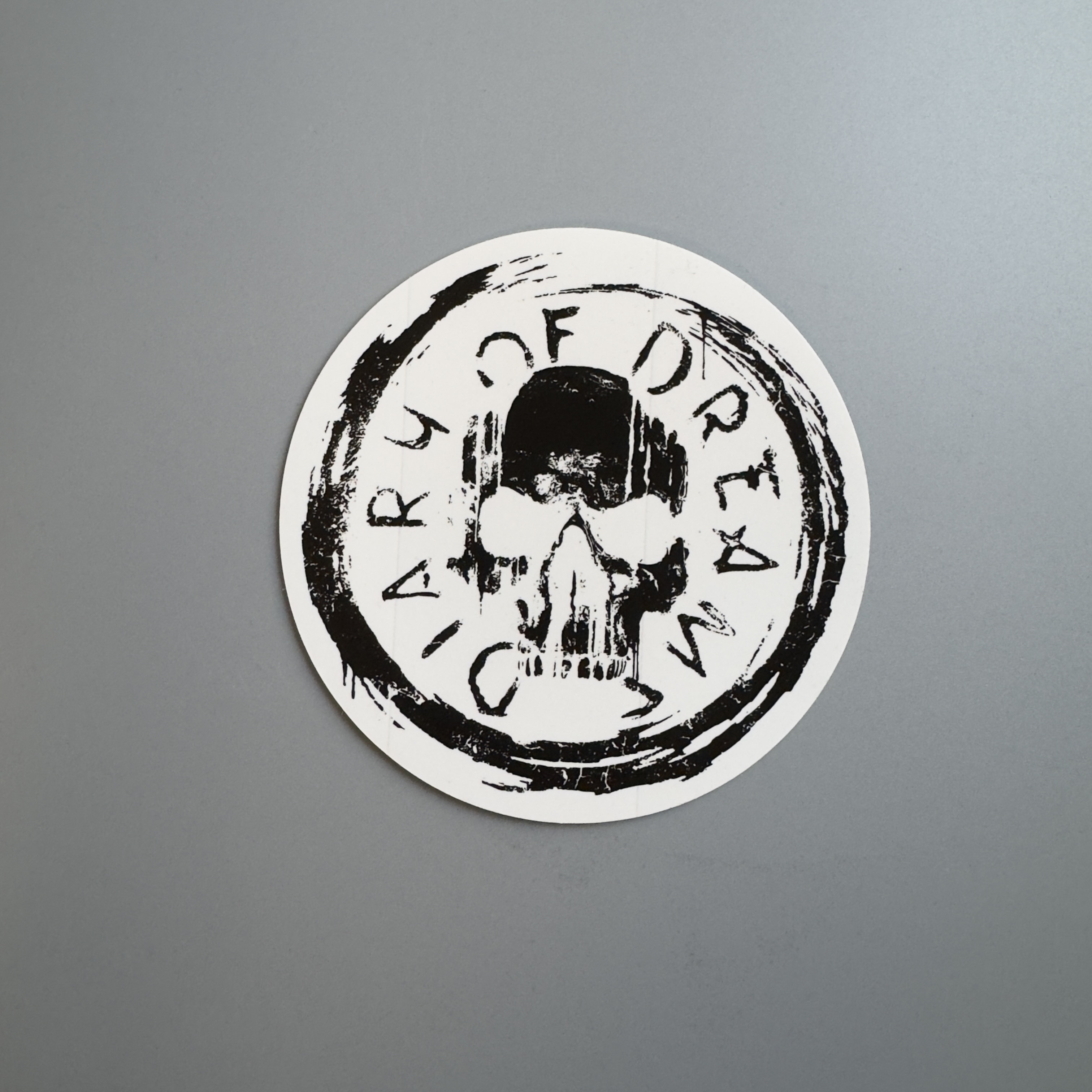 DoD Outdoor Aufkleber Skull Logo 12 cm transparent